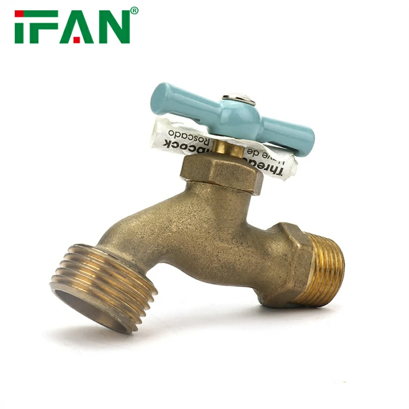 IFAN Green Handle Brass Taps