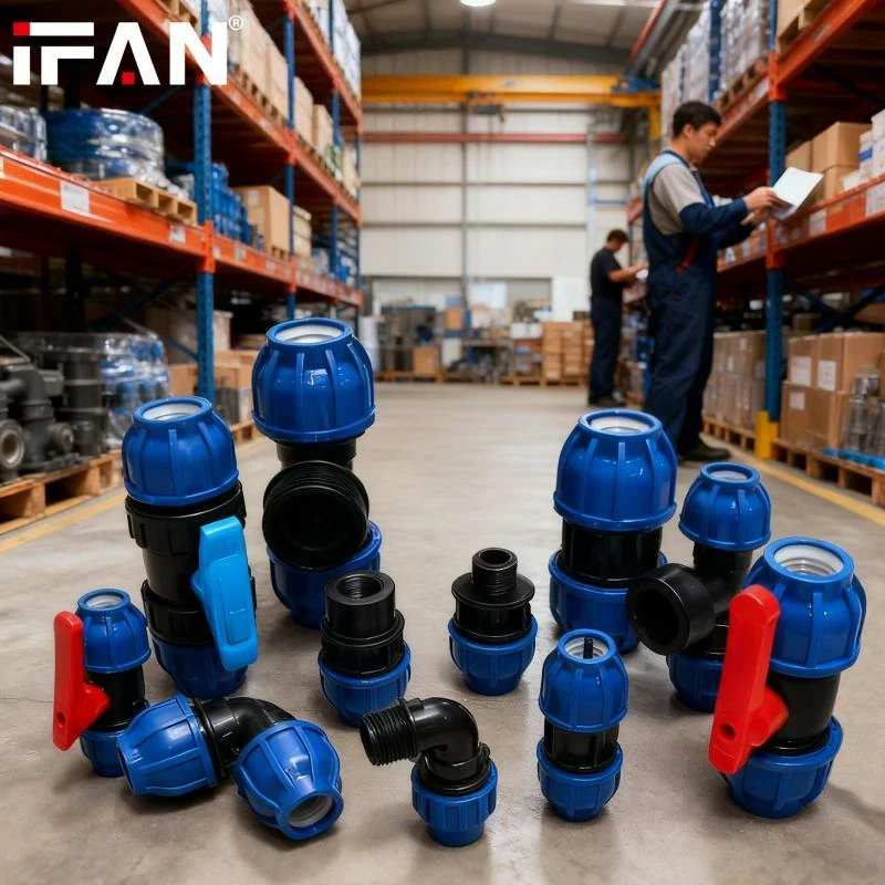 IFAN PP kompressionskoppling dominerar kemikalie- och vattenledningar