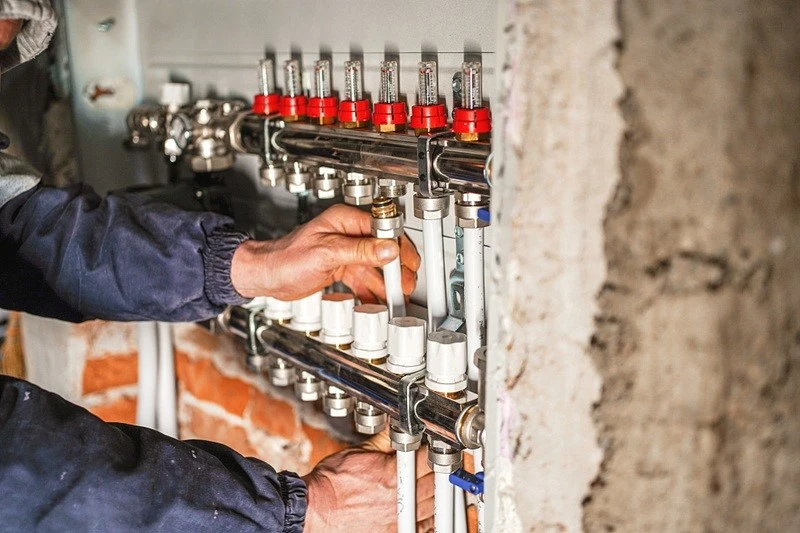 Manifold for underfloor heating Manifold for underfloor heating